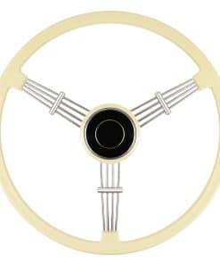 Volante Retro Clásico MOTAFAR de 15-1/2 Pulgadas con Diseño