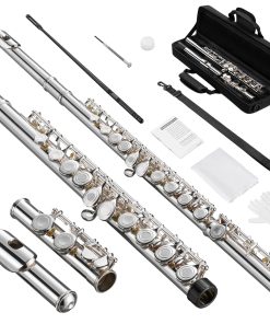 Flauta C de Orificio Abierto POGOLAB, 16 Llaves para