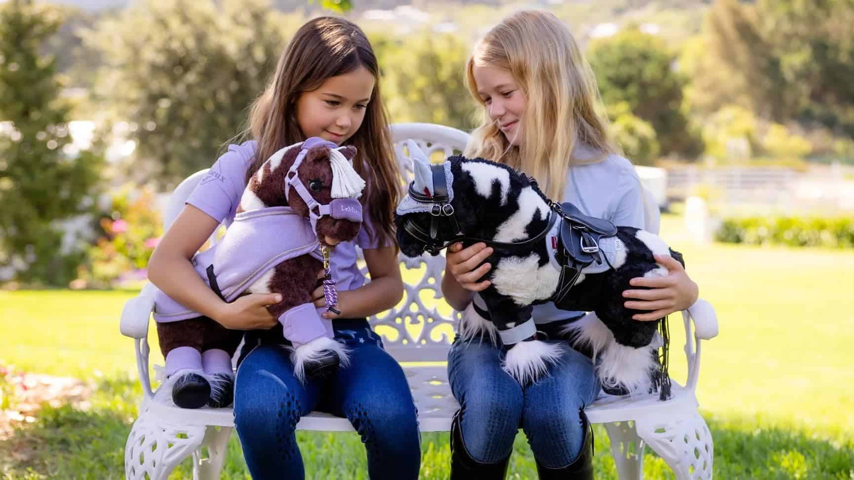 LeMieux Toy Pony Dazzle para Niños - Marrón Skebald - - Imagen 7