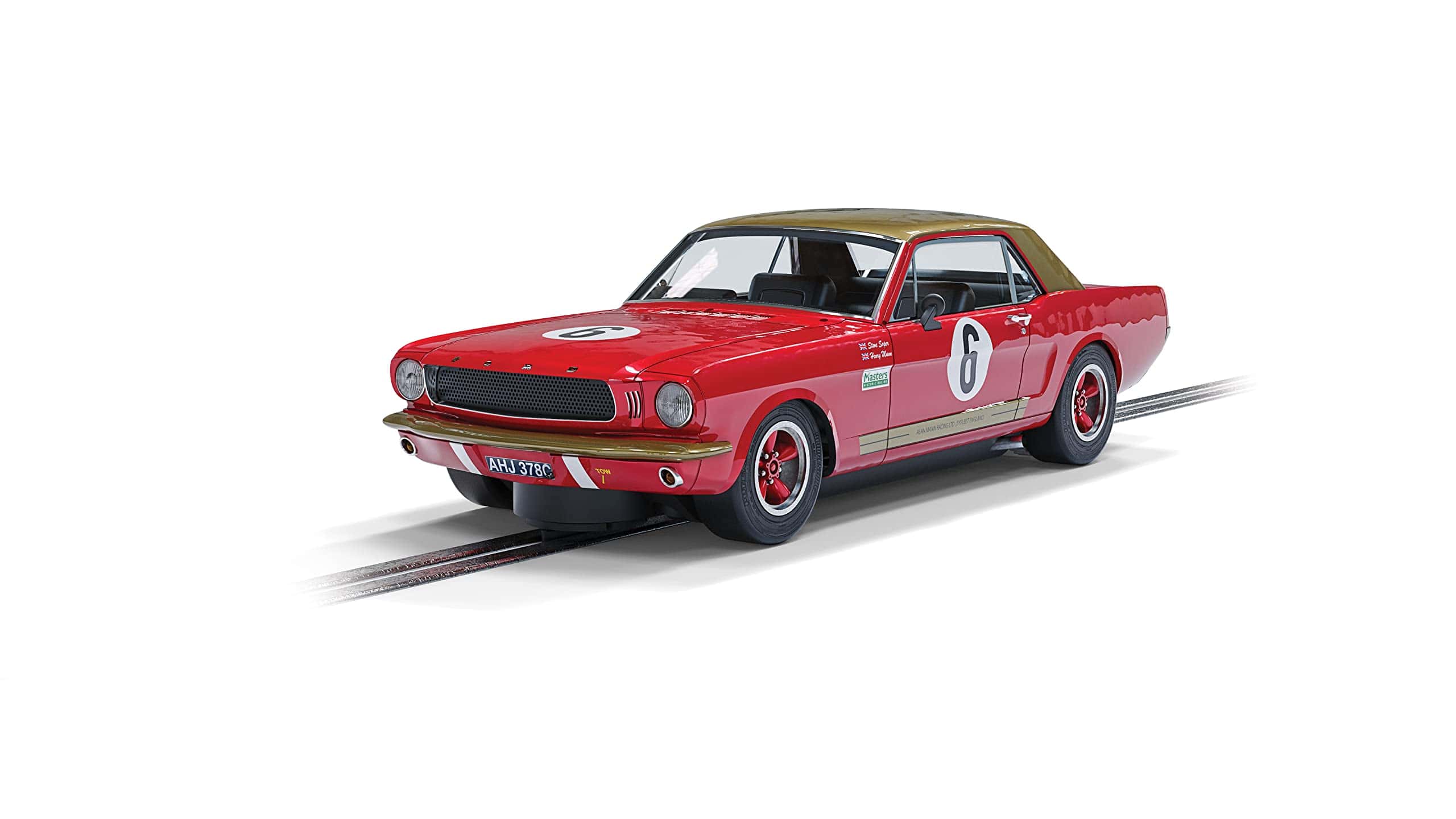 Scalextric Ford Mustang Alan Mann Racing #6 1:32 Coche de - Imagen 6