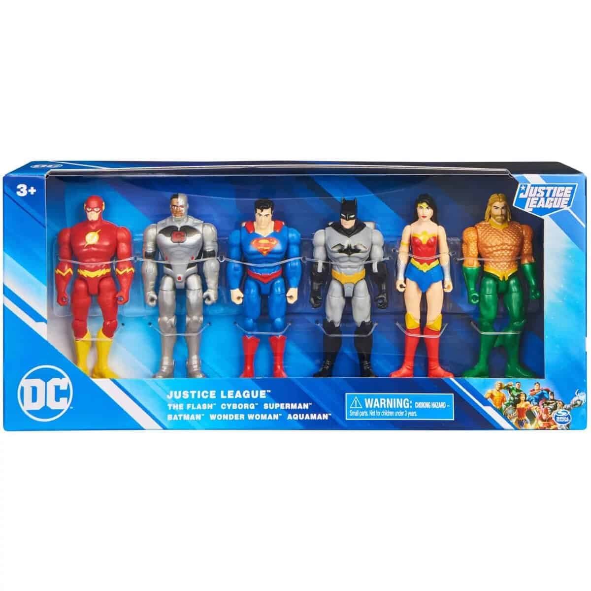 DC Justice League Flash, Cyborg, Superman, Batman, Mujer