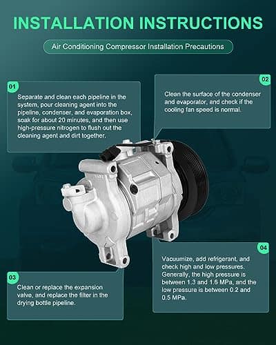 Compresor de Aire Acondicionado SCITOO CO 11224C 2008-2012 - Imagen 8