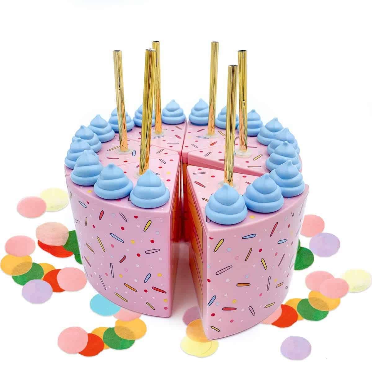 Juego de 6 Vasos para Beber Packed Party Piece of Cake;