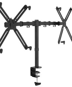 Soporte de brazo para montaje en escritorio de doble