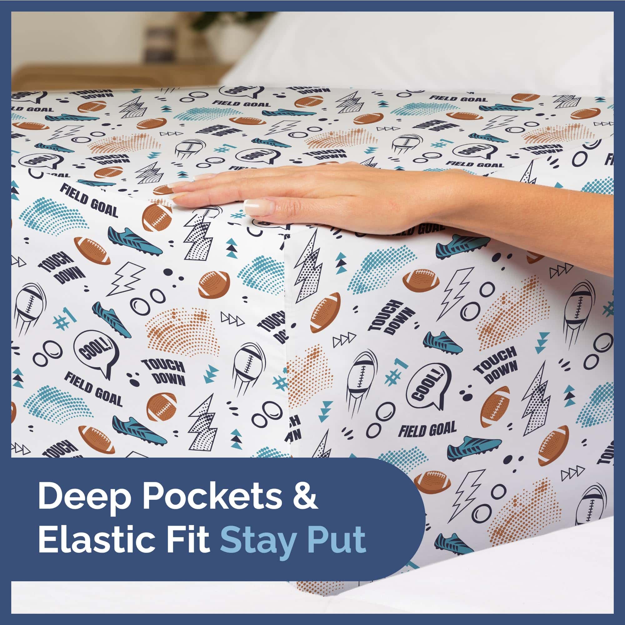 Juego de sábanas completo de fútbol para niños de 4 piezas - Imagen 7