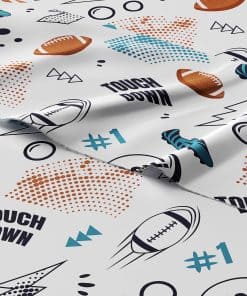 Juego de sábanas completo de fútbol para niños de 4 piezas