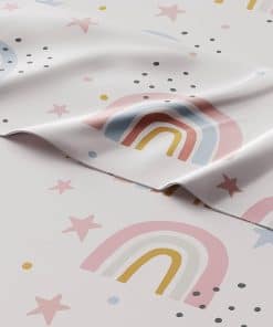 Juego de sábanas completo de 4 piezas con -Arcoíris Brillant