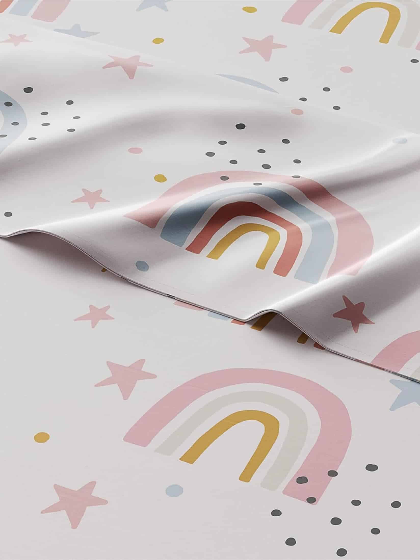 Juego de sábanas completo de 4 piezas con -Arcoíris Brillant