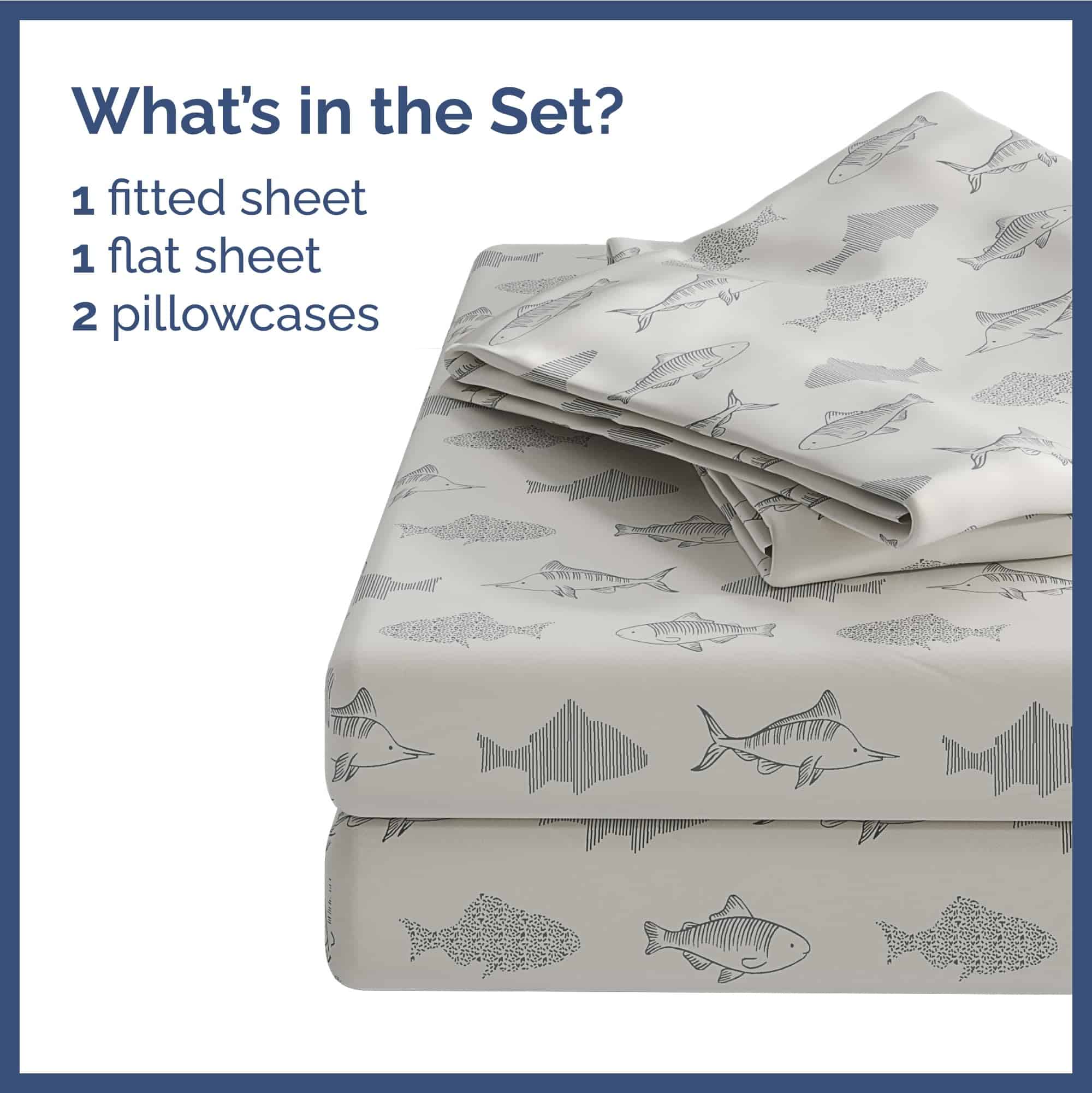 Juego de sábanas para niños Fish Queen de 4 piezas - Niños, - Imagen 3