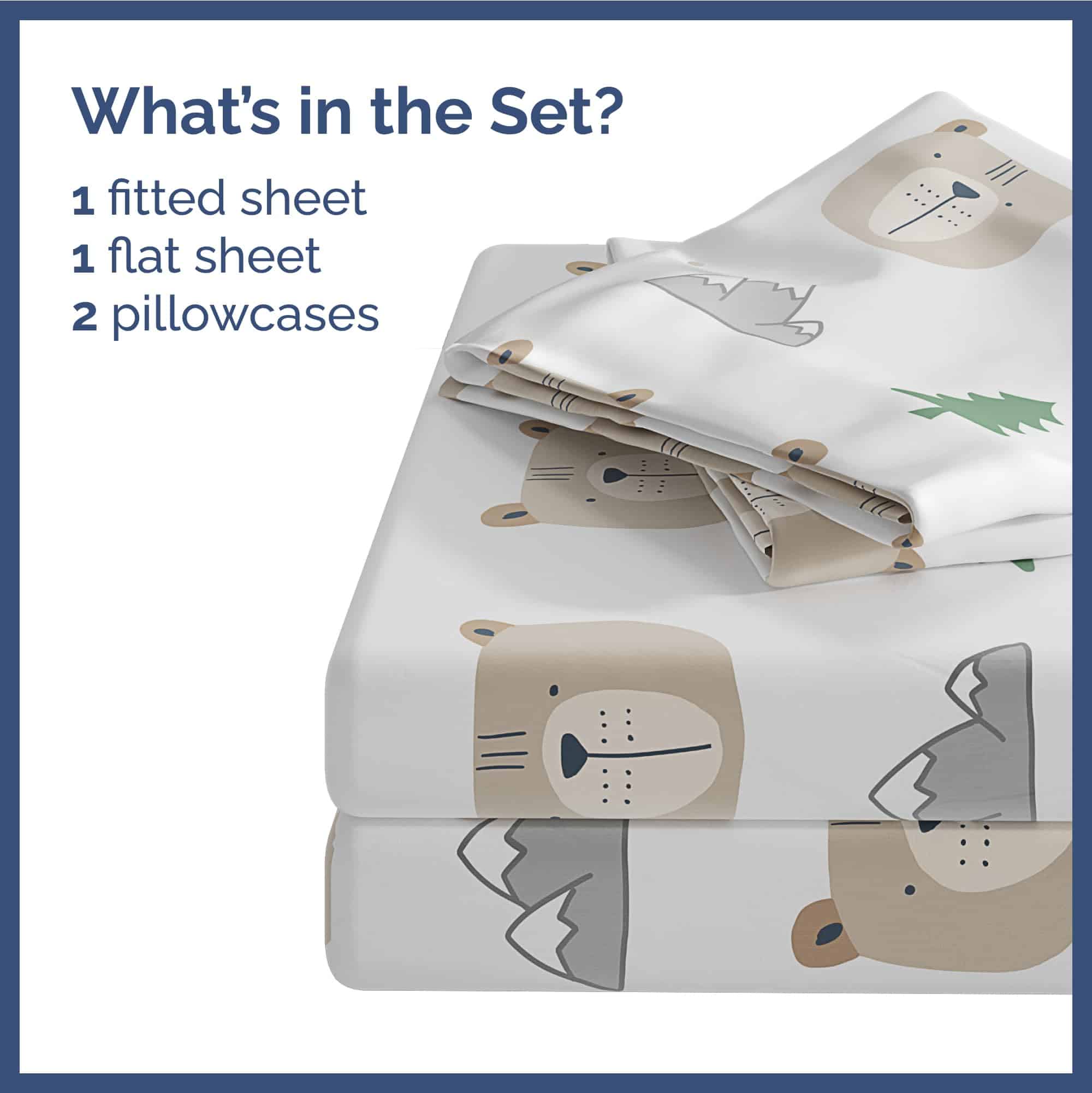 Juego de sábanas para Queen Bears para niños - Boys, Girls, - Imagen 3