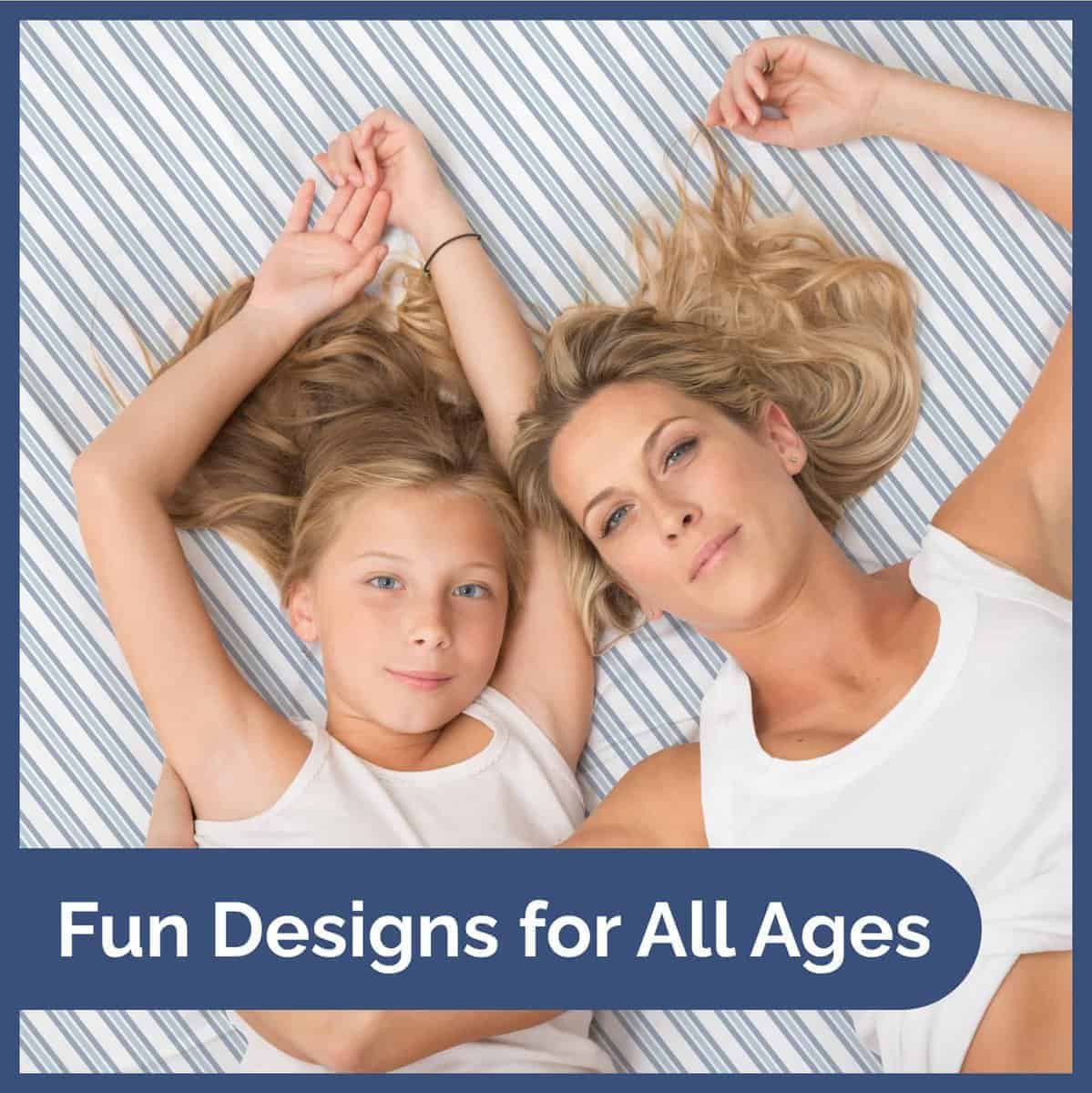 Juego de Sábanas Queen de 4 Piezas para -Azul con Rayas - Imagen 8