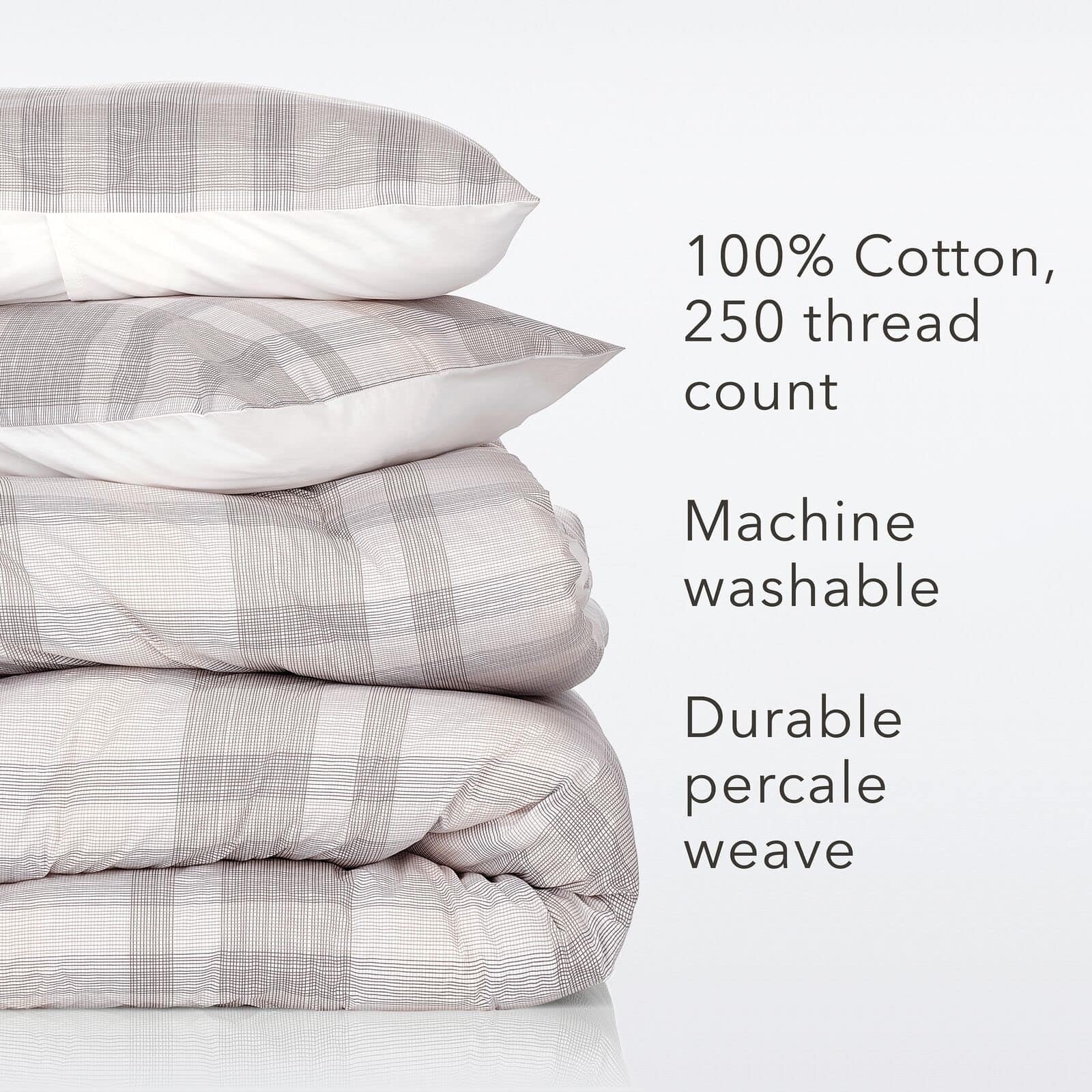 Nate Home by Nate Berkus 250TC Glen Plaid Comforter Set | - Imagen 7