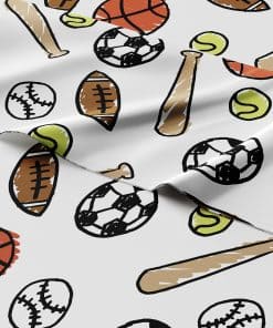 Juego de Sábanas de 4 Piezas para Niños Deportivos Reina -