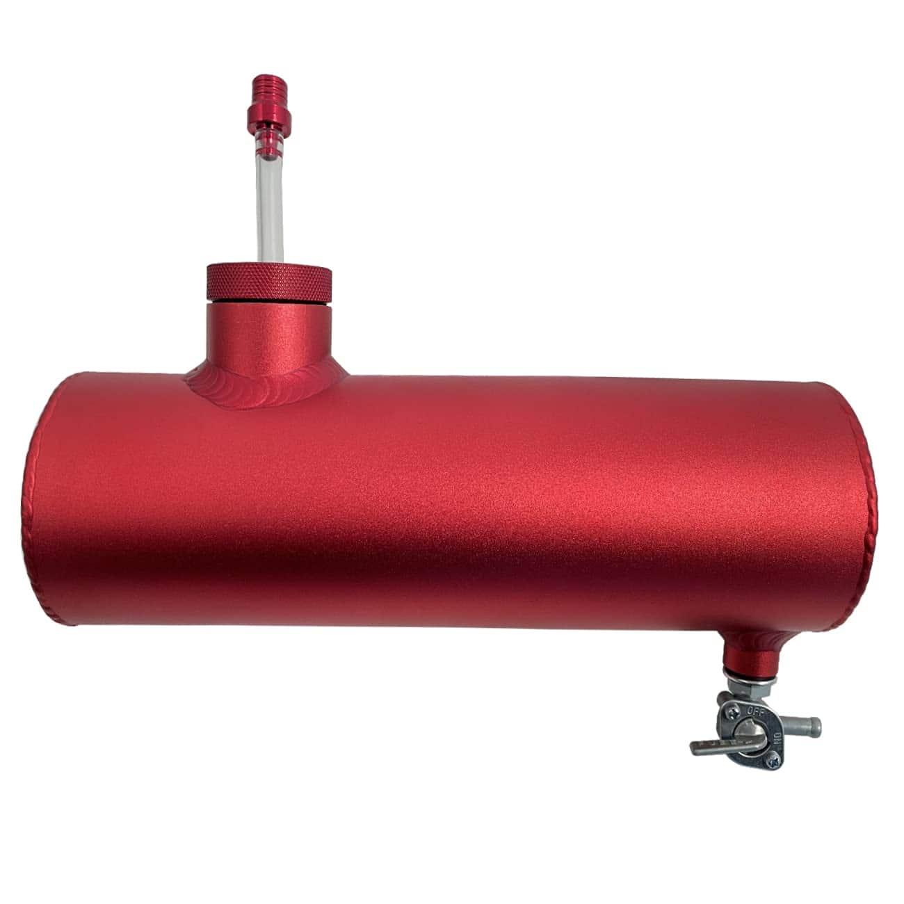 SJVLXHI Tanque de Gas Rojo Cilíndrico de Aluminio 10" Para
