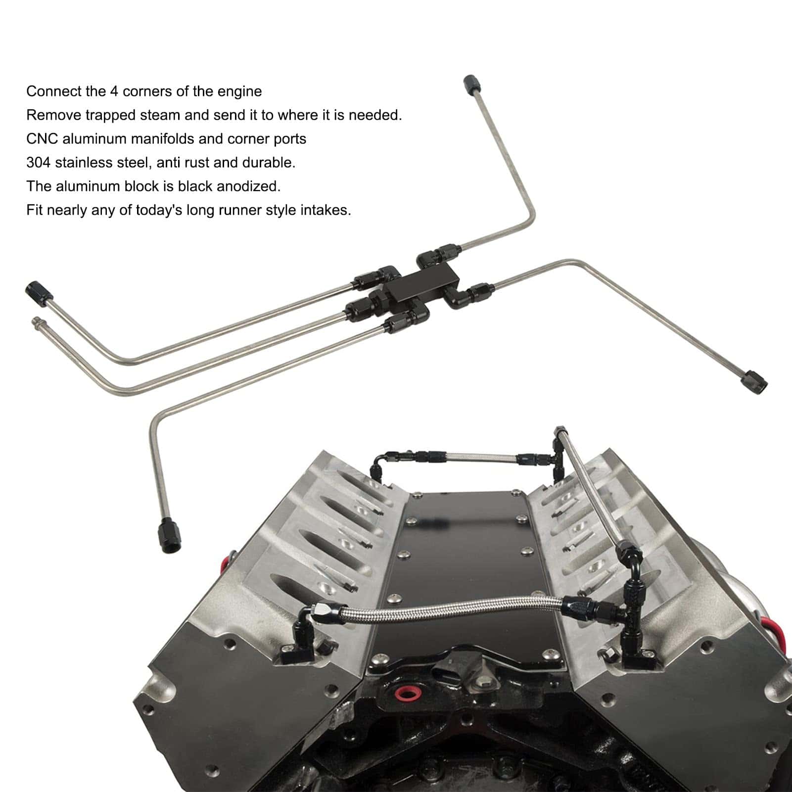 Kit de paso de vapor de refrigerante LS para motores LS1 - Imagen 9