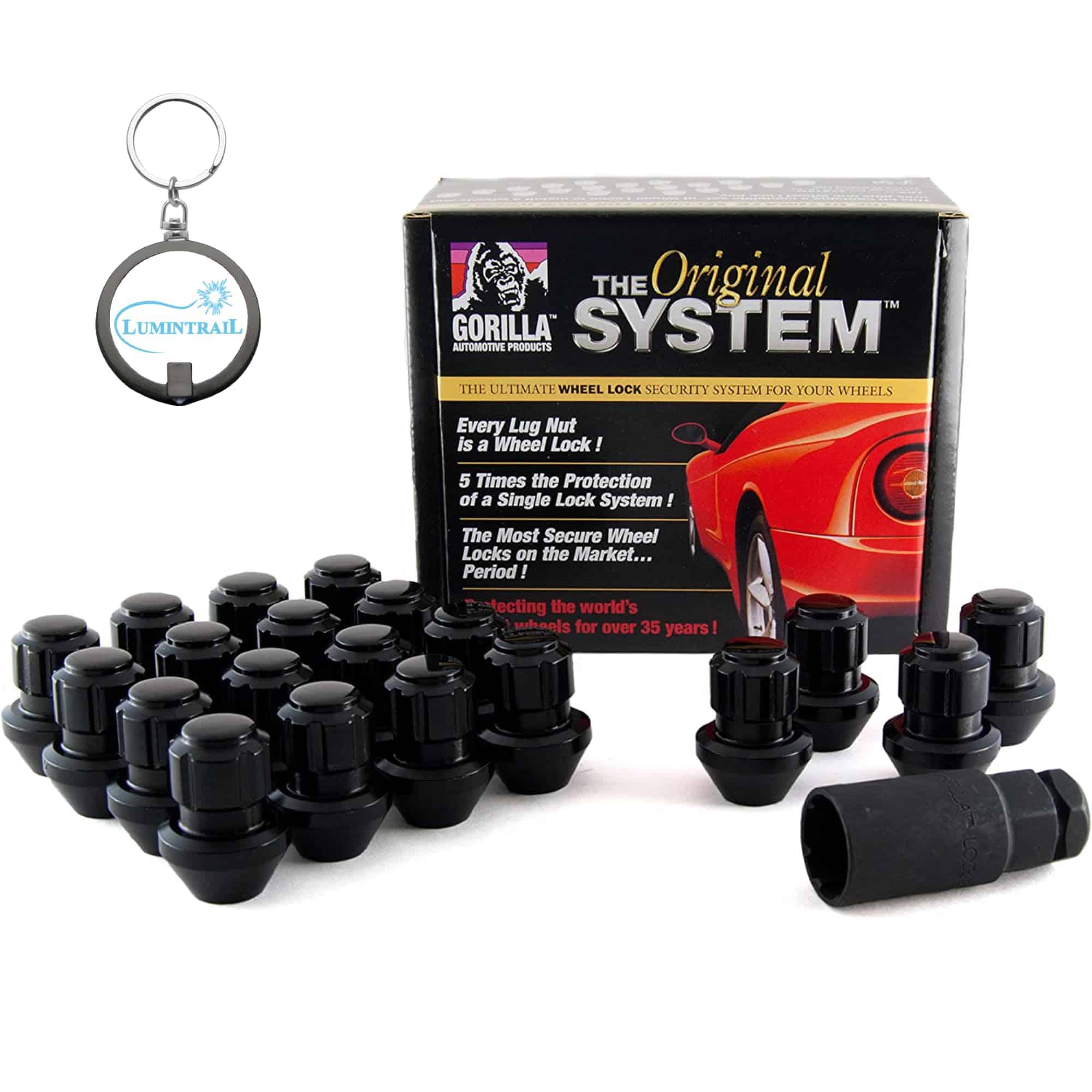 Gorilla Automotive Locking Lug Nuts 96643BDX, Juego de 20