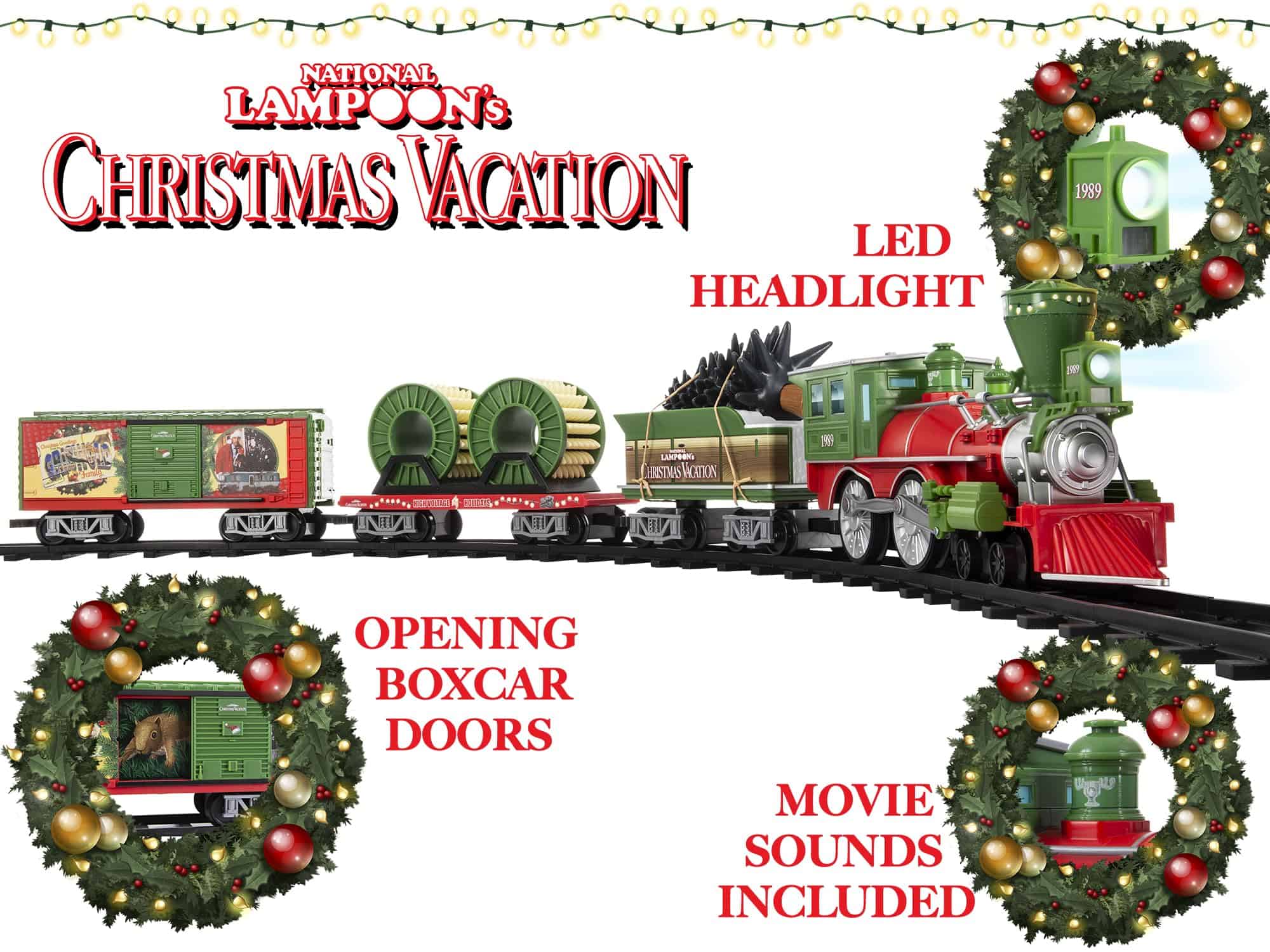 Set de Tren de Juguete con Pilas de Navidad de Lionel, con - Imagen 4
