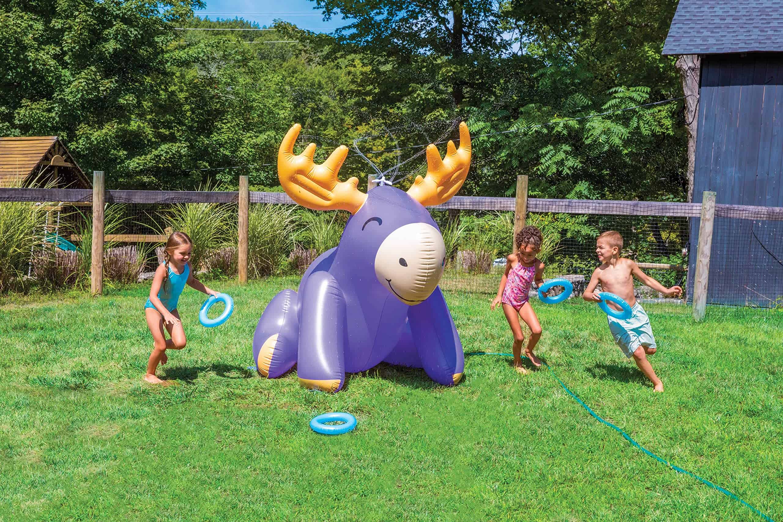 BigMouth Inc. Gigante Moose Ring Toss Inflable Rociador, - Imagen 7
