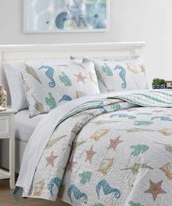 Juego de Edredón Costero de 3 Piezas Tamaño Completo/Queen