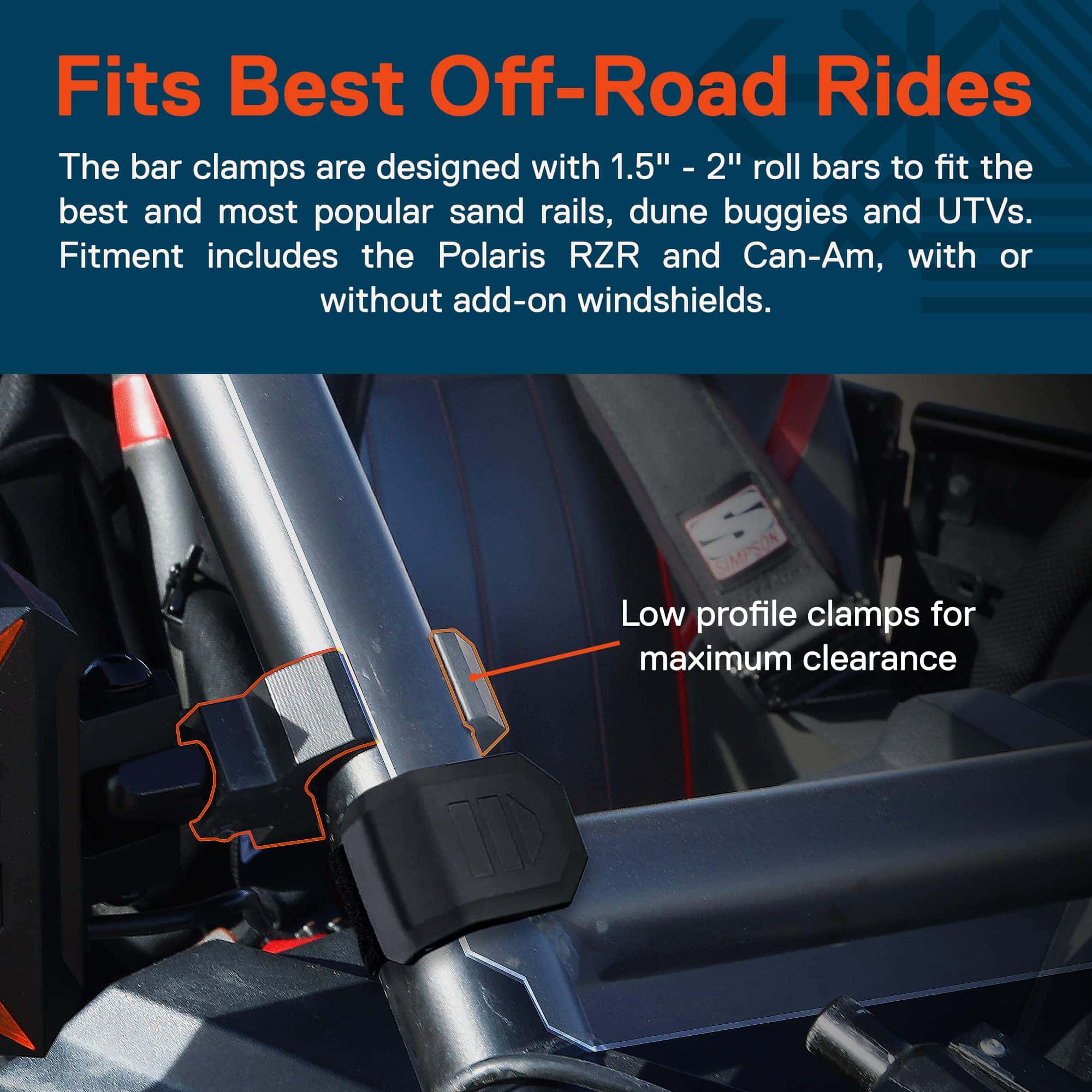 Kit de Espejos Laterales TRUE MODS para UTV Polaris RZR - Imagen 6