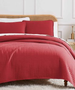 Juego de Colcha para Cama Twin Southshore -Rojo Chile