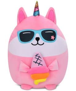 Almohada de Felpa iscream Sunny Day Corgicorn de 18" con