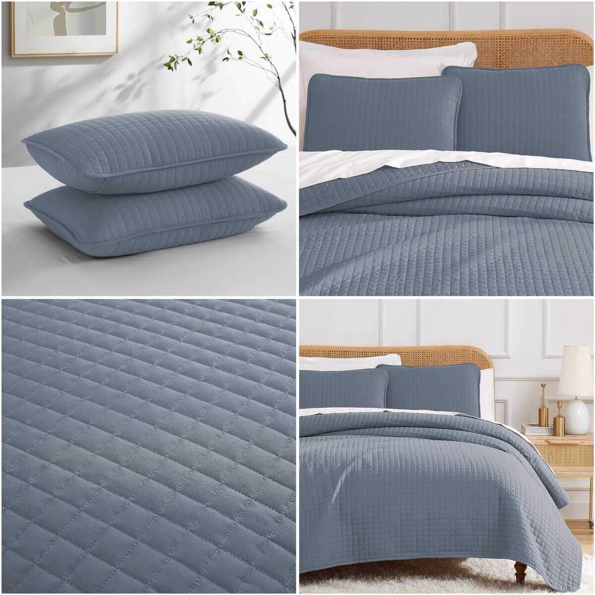 Juego de Edredón Oversized King de Southshore -Azul Slate - Imagen 7