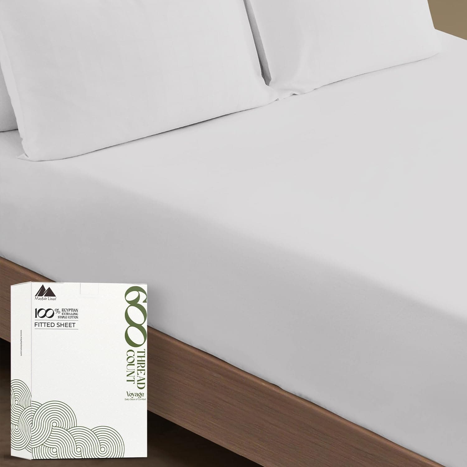 Sábana Encimera King Size de MAYFAIR LINEN - 100% Algodón