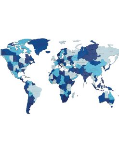 Mapa del Mundo en 3D - Rompecabezas de 3 Capas de