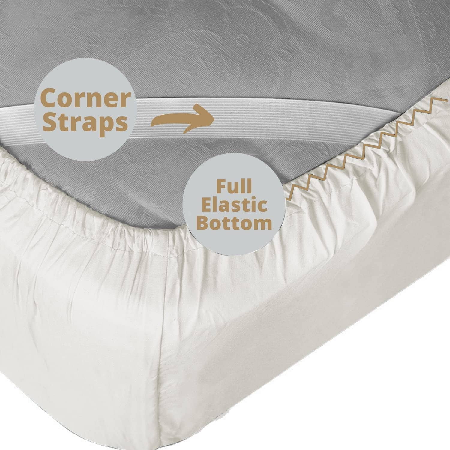 Sábana Ajustable Clara Clark Stay Fitted, ¡Sábana Ajustable - Imagen 3