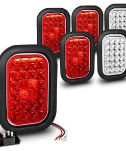 Juego de luces traseras LED rectangulares TRUE MODS 4 Rojas