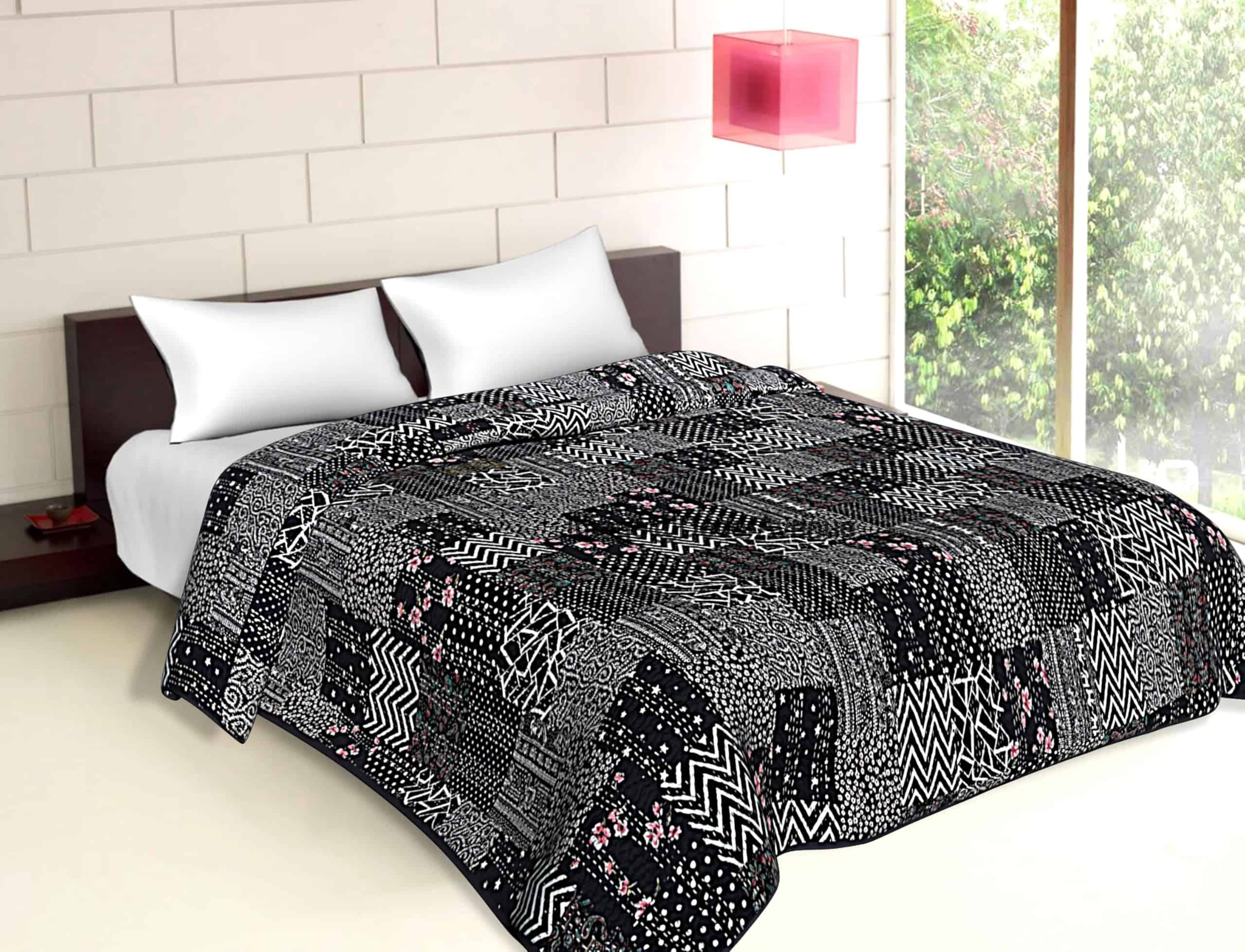 Colcha Kantha Patchwork DecorAvenue, Cobertor, Cubierta de - Imagen 5