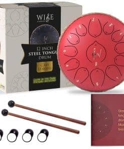 Steel Tongue Drum, Wise Harmony Steel Drum,12 Pulgadas 13