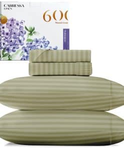 Juego de Sábanas Rayadas Carressa Linen Luxury Egyptian