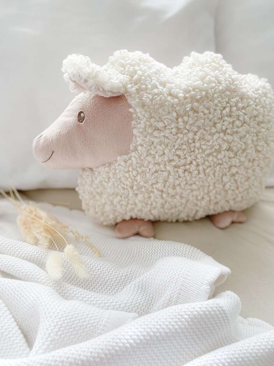 Almohada con forma de cordero MON AMI - 13.5x12", Juguete - Imagen 3