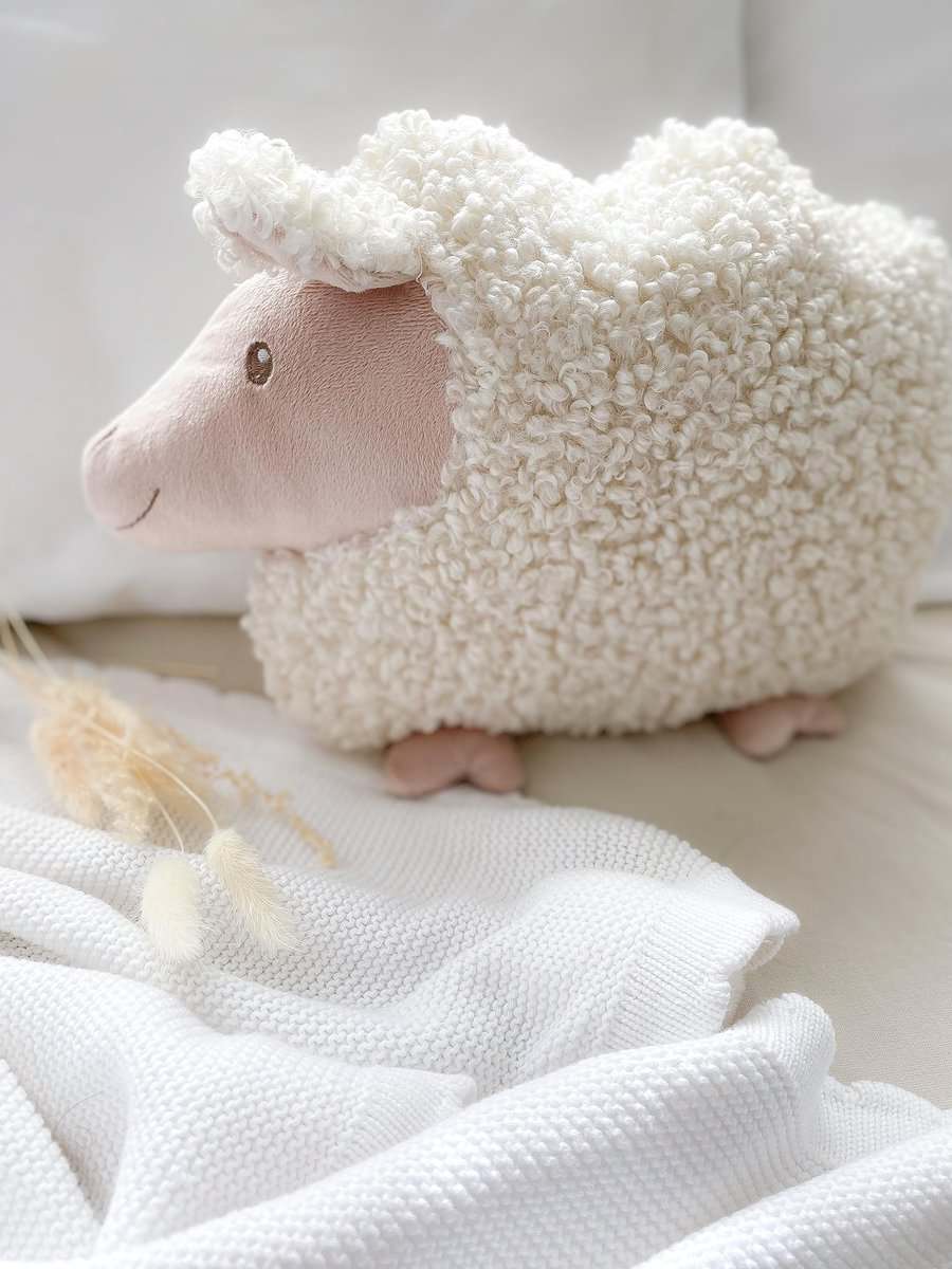 Almohada con forma de cordero MON AMI - 13.5x12", Juguete - Imagen 8