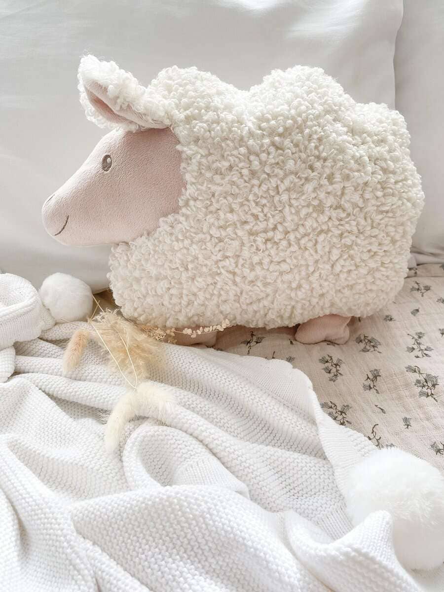 Almohada con forma de cordero MON AMI - 13.5x12", Juguete - Imagen 5