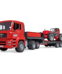Camión con remolque de carga baja Bruder 02774 Man TGA con