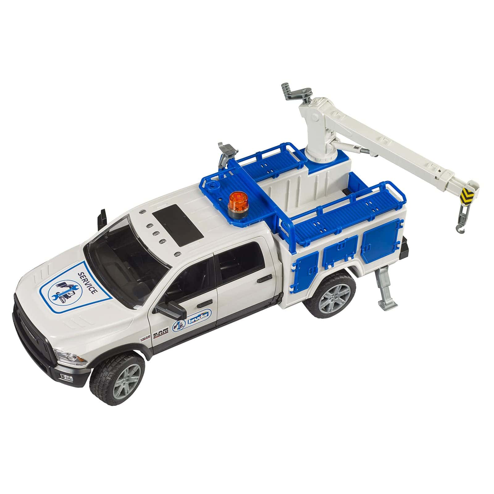 Camión de Servicio Bruder 02509 RAM 2500 con Luz Giratoria - Imagen 6