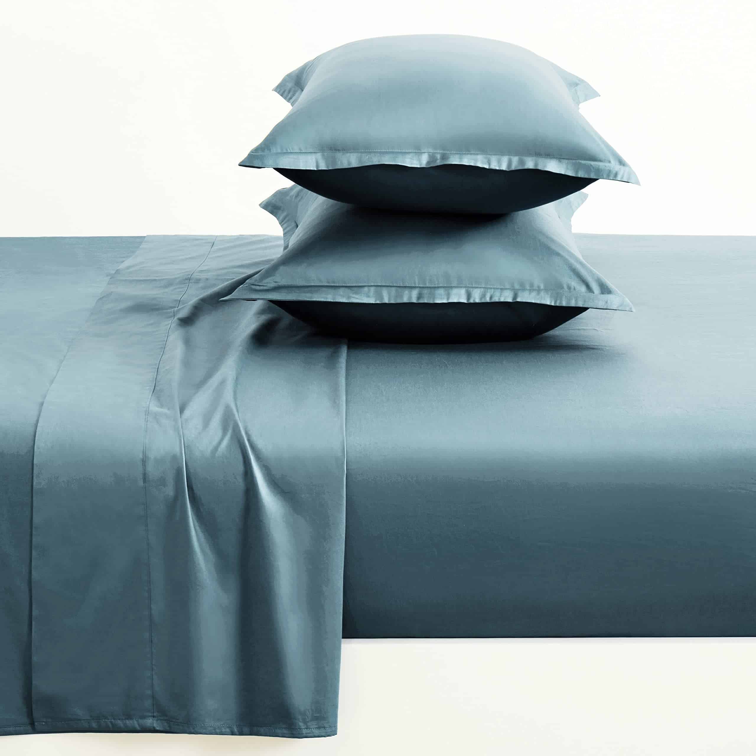 Juego de sábanas de color sólido Eikei de lujo 400 hilos de