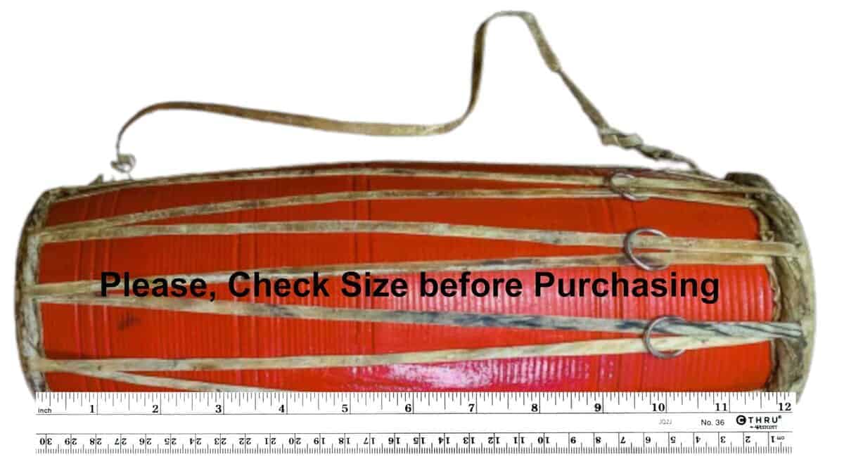 Madal Drum Wooden Instrumento Folklorico Nepali Diseño - Imagen 3