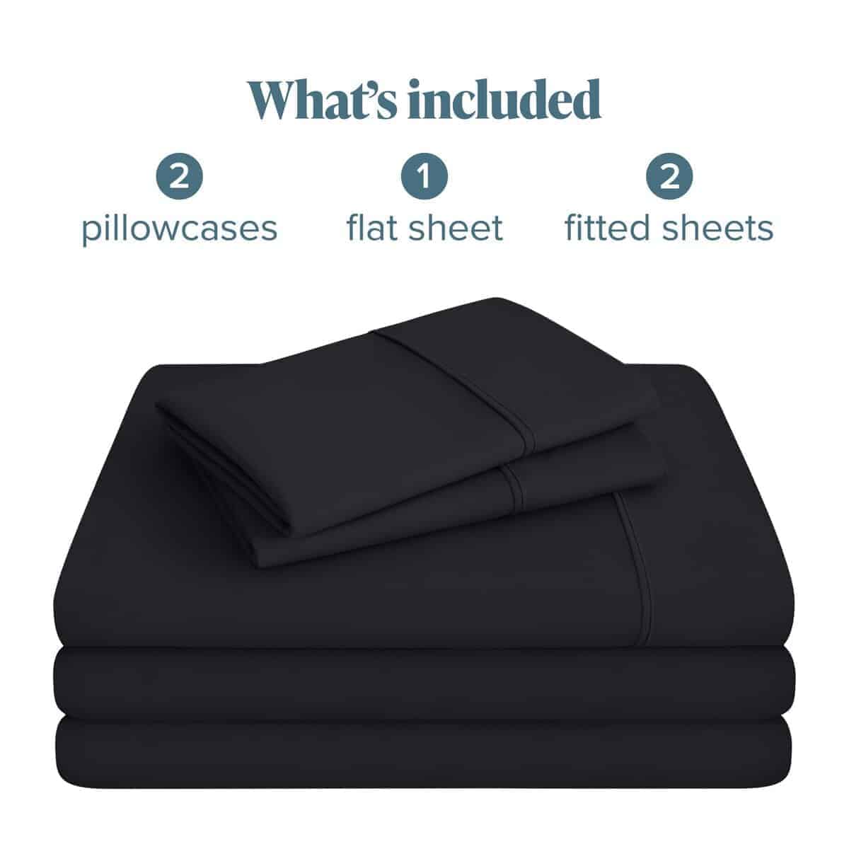 Juego de sábanas divididas Bare Home Split -Negro - Imagen 10