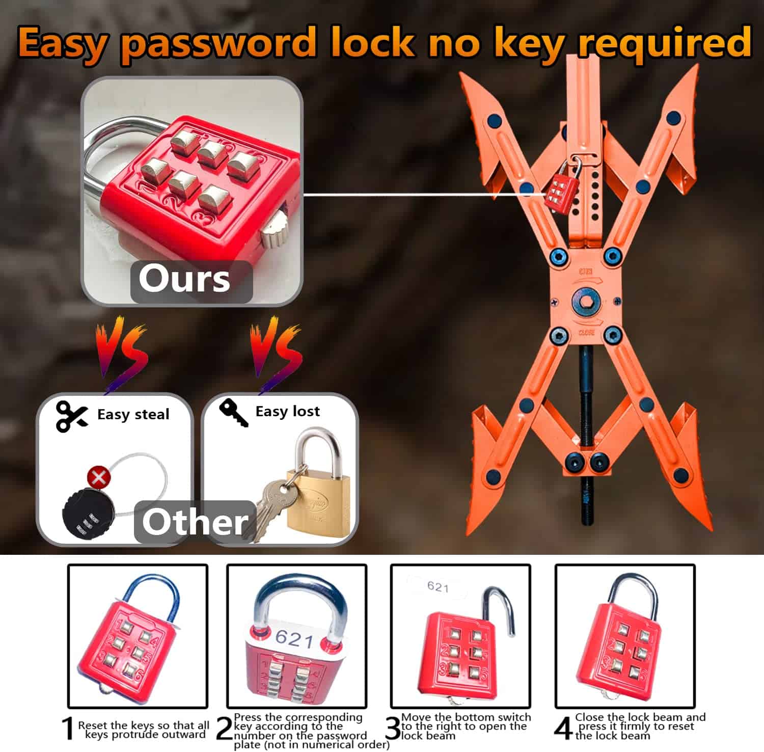 Topes estabilizadores en forma de X para ruedas de camper, - Imagen 7