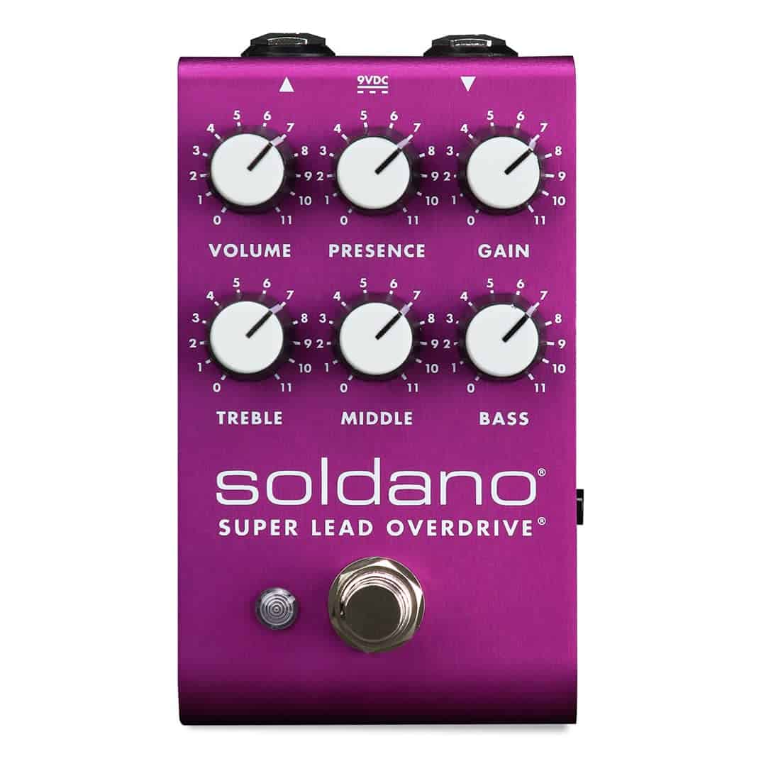Pedal de Overdrive Soldano SLO Super Lead Custom Morado
