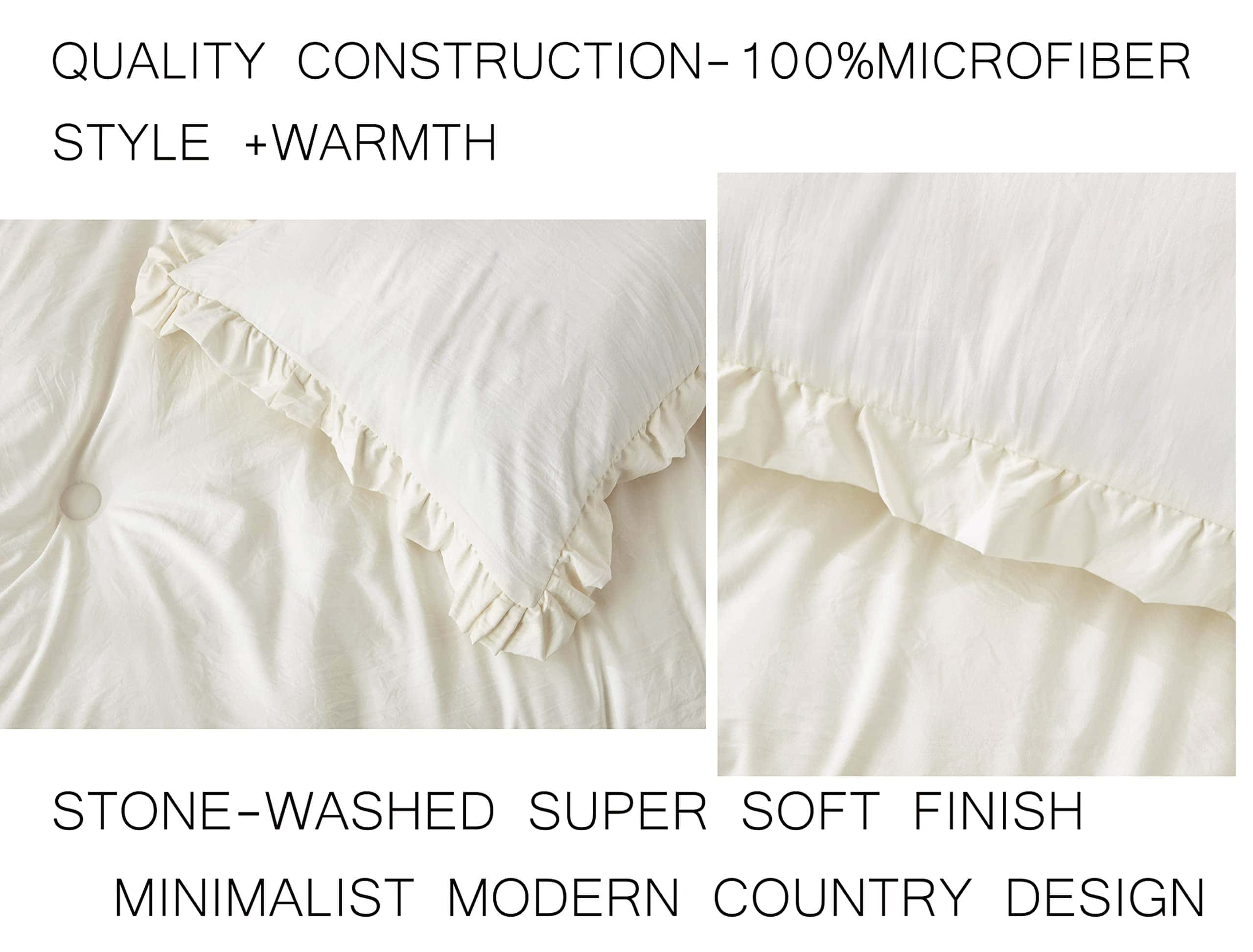 Juego de Edredón Chezmoi Collection Nora de -Marfil - Imagen 7