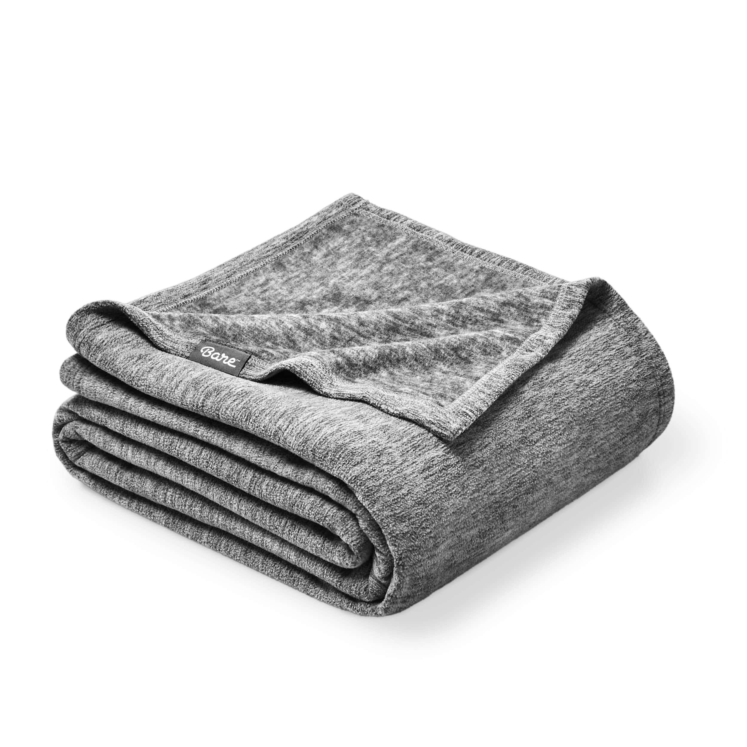 Manta Polar Bare Home - Extra Larga - Gris Claro Jaspeado -