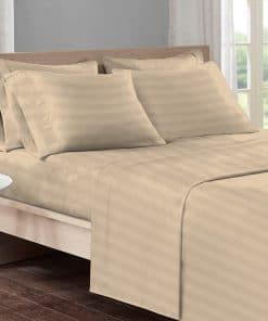 Juego de sábanas de algodón Pizuna tamaño -Rayas de lujo col