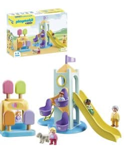 Playmobil 1.2.3: Torre de Aventuras con puesto de Helados