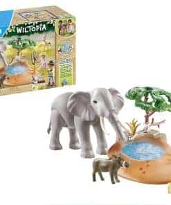 Elefante de Playmobil en el Abrevadero