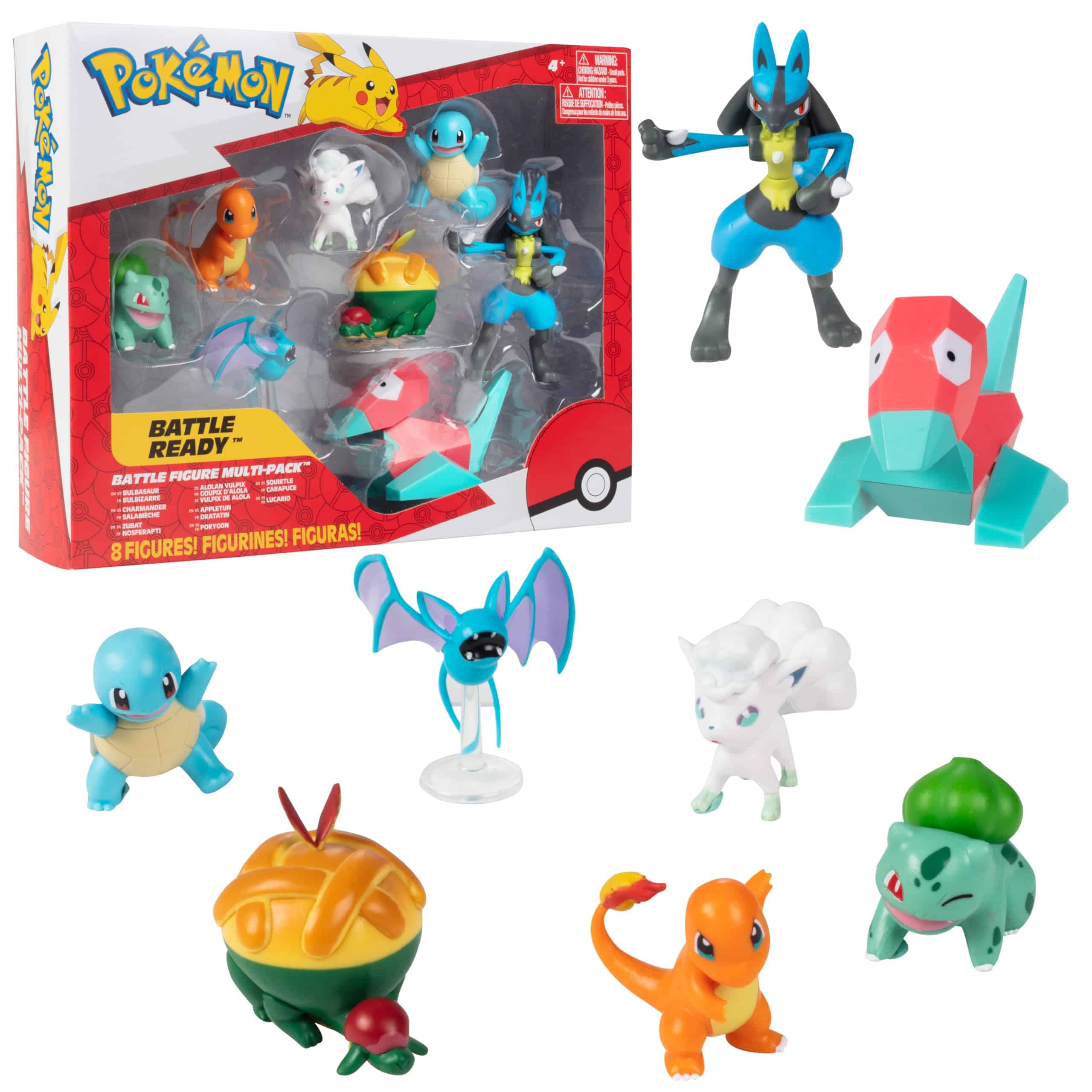 Set de Figuras Pokémon listas para la Batalla, 8 Piezas -
